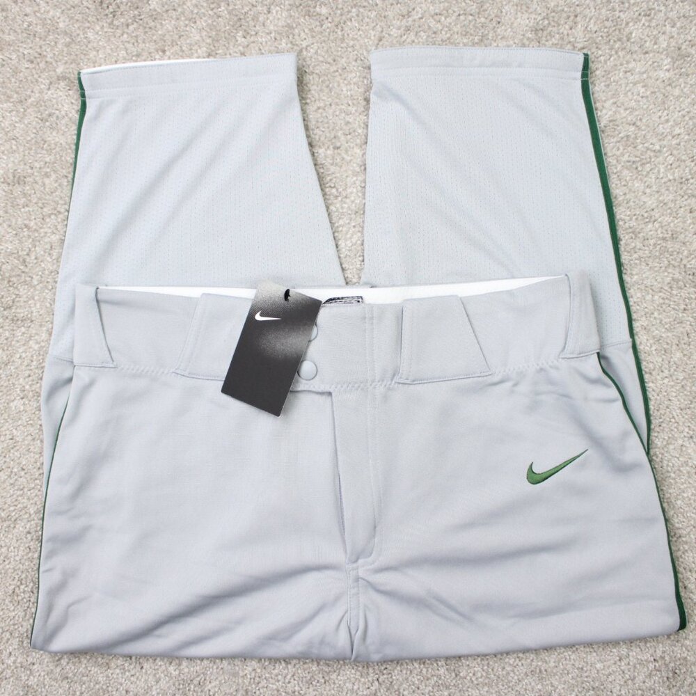 Nike Baseball Pants NWT Mens Medium Gray Vapor Select High Piped 3/4 Softball